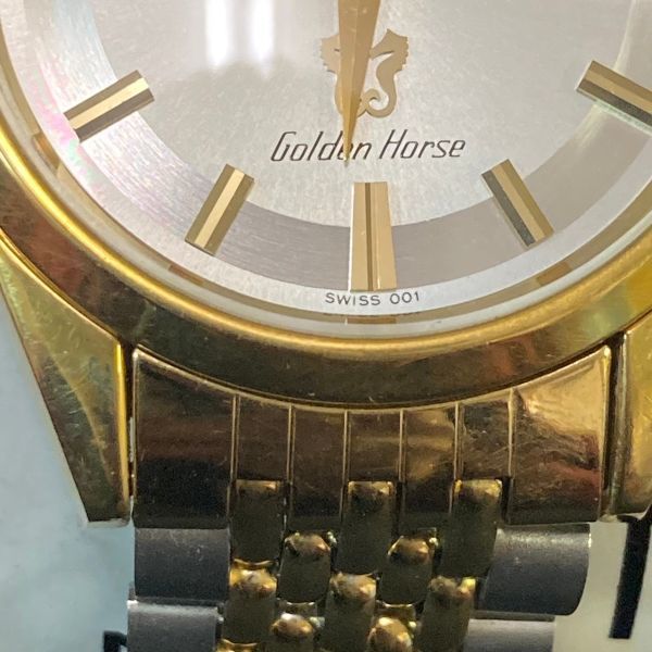 FAe318Y06 稼働品 RADO ラドー Golden horse ゴールデンホース 自動巻き メンズ 腕時計 ケース付き_画像5