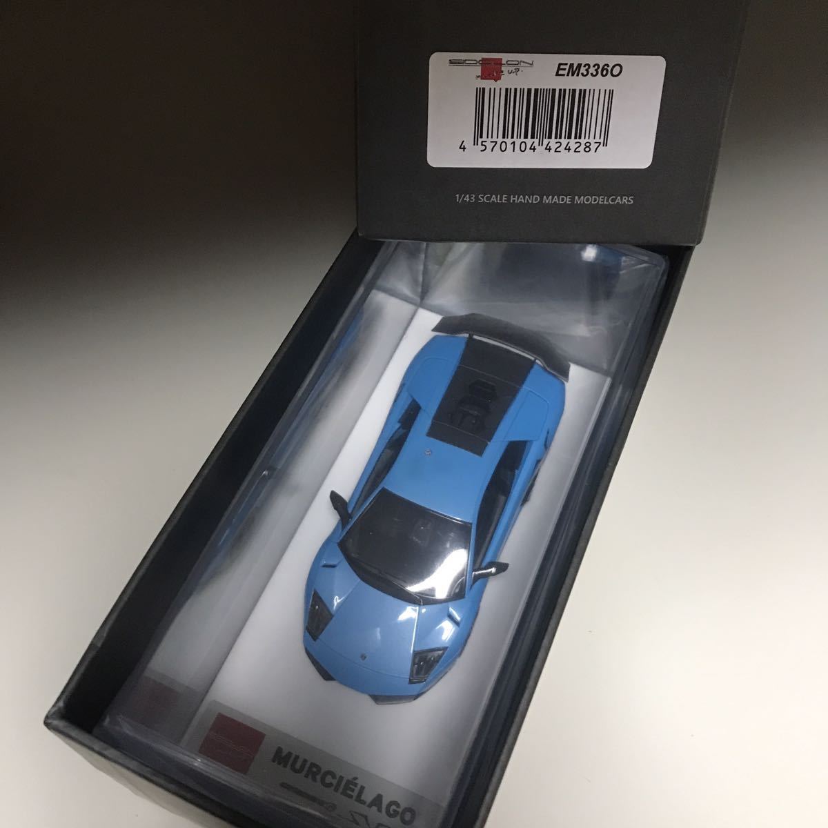 国内20台限定 入手困難 EIDOLON メイクアップ アイドロン 1/43 EM336O Lamborghini Murcielago LP670-4 SV 2009 Blu Cepheus ムルシエラゴ_画像2