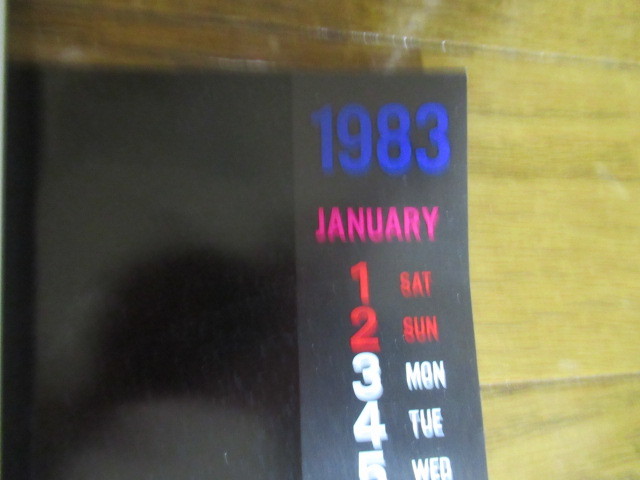 当時物 RCサクセション 忌野清志郎 ポスター 59.5cm×84cm 1983 カレンダー 非売品 _画像6