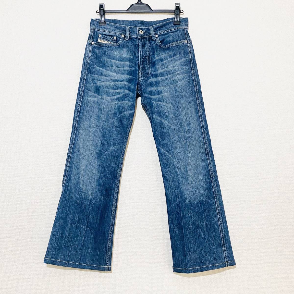 【美品】DIESEL INDUSTRY INDIGO DENIM 29 RAVIX ② ディーゼル デニム ジーンズ ジーパン ダメージ オイル インディゴ JEANS_画像1