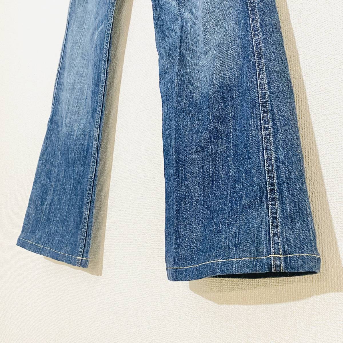 【美品】DIESEL INDUSTRY INDIGO DENIM 29 RAVIX ② ディーゼル デニム ジーンズ ジーパン ダメージ オイル インディゴ JEANS_画像3