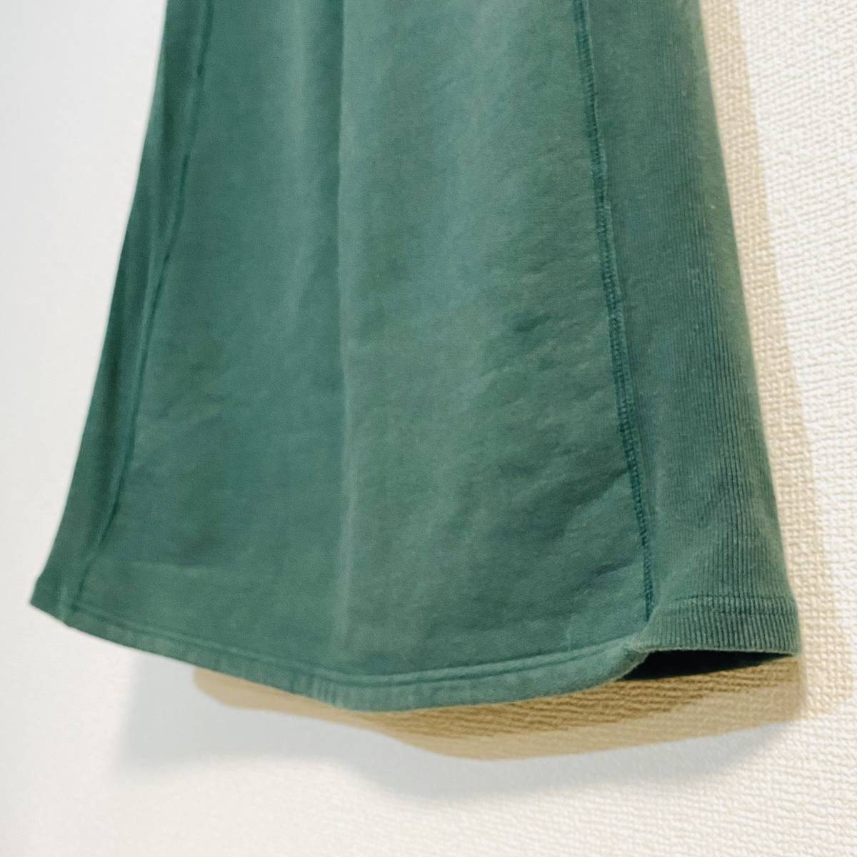 【美品】HOLIDAY ULTRA HEAVY SWEAT LONG SKIRT GREEN ONE ホリデイ ウルトラヘビースウェット ロングスカート_画像3