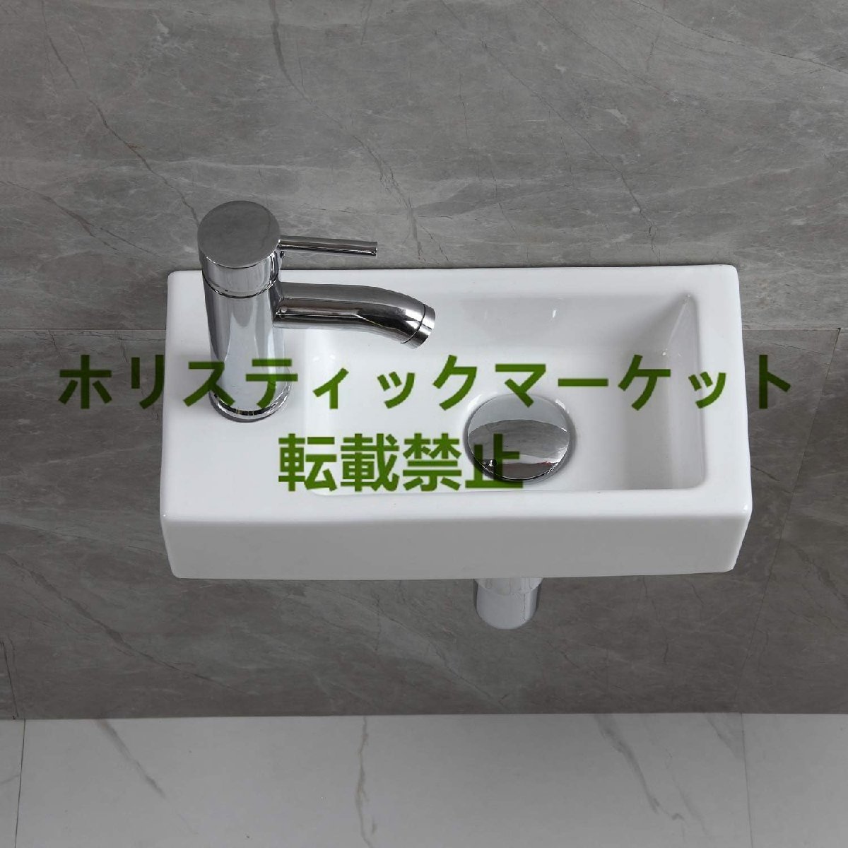 新品入荷 フェリモア 壁掛手洗器 小型手洗鉢 トイレ お手洗い リフォーム 改装 省スペース (ホワイト)の画像1