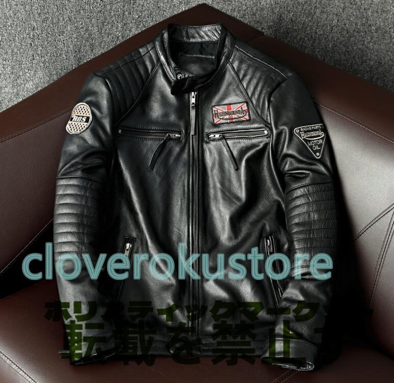品質保証☆カウハイド シングル 革ジャン オートバイ/ライダース 品質保証☆カウハイド シングル 革ジャン オートバイ/ライダース