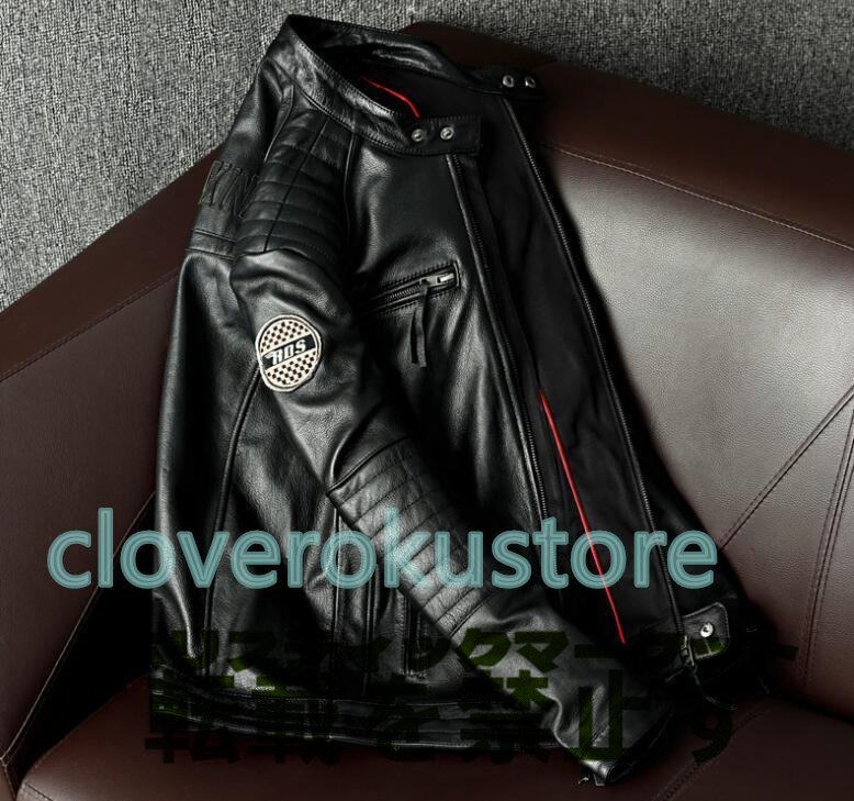 品質保証☆カウハイド シングル 革ジャン オートバイ/ライダース 品質保証☆カウハイド シングル 革ジャン オートバイ/ライダース