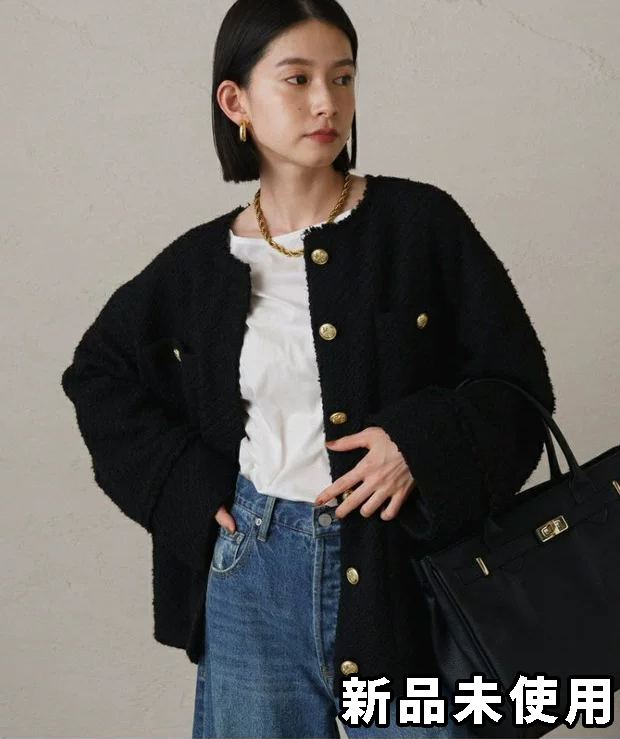 Loungedress ラウンジドレス ツイードジャケット コート Loungedress ラウンジドレス ツイードジャケット コート