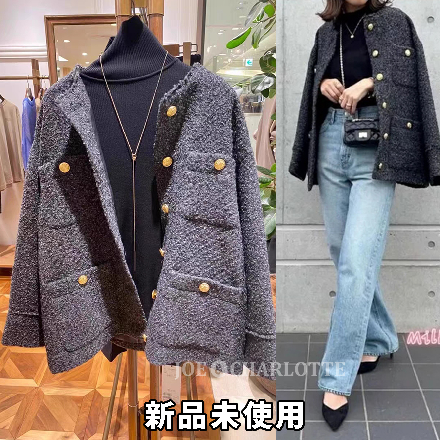 新品 Loungedress ラウンジドレス ツイードジャケット コート 新品 Loungedress ラウンジドレス ツイードジャケット コート