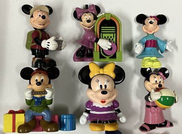  Disney Mickey Mouse Minnie Mouse goods Boys' May Festival dolls happy set toy savings box key holder set 