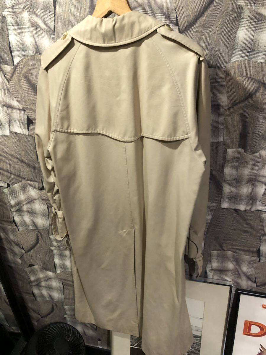 1円 ★ 古着 ★ イングランド製 Burberry バーバリー 古着 90年代 ヴィンテージ ステンカラーコート ノバチェック ベージュ　FK_画像4