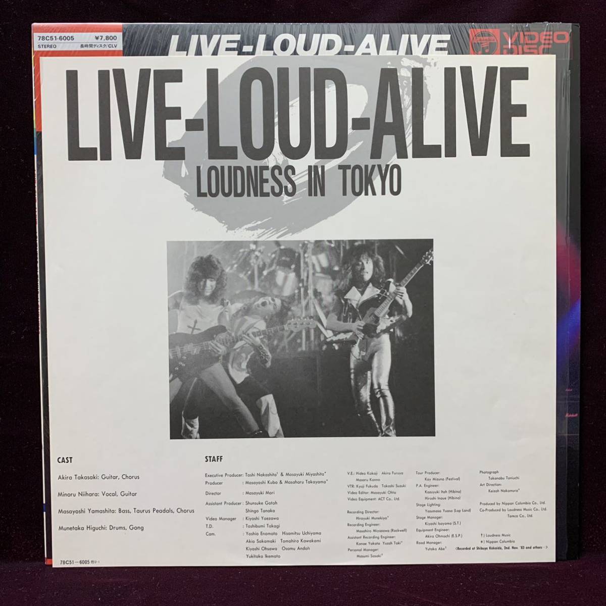 LOUDNESS IN TOKYO LIVE-LOUD-ALIVEラウドネス・イン・TOKYOレーザーディスク LD_画像3
