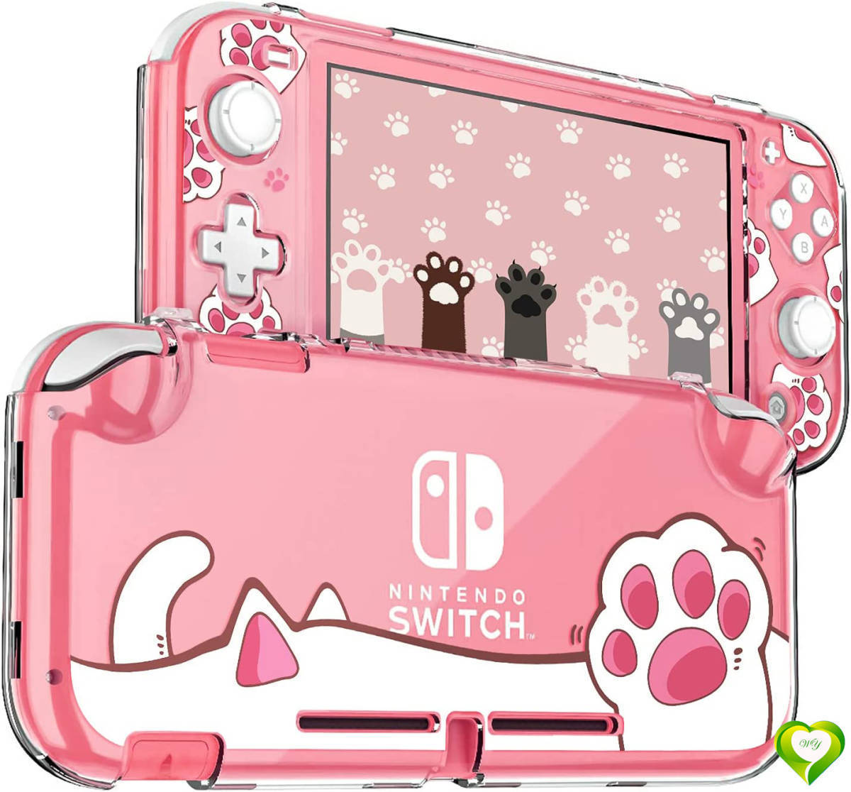 透明ケース 猫 肉球】Switch Lite ケース スイッチライト カバー 透明ケース 猫 肉球】Switch Lite ケース スイッチライト カバー