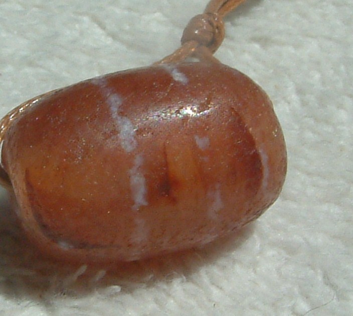 267【天珠八仙】〈15～17世紀頃のOLD.チベタンEtched Carnelian〉ペマラカ後期 小粒天珠....約1.8㌢_画像1