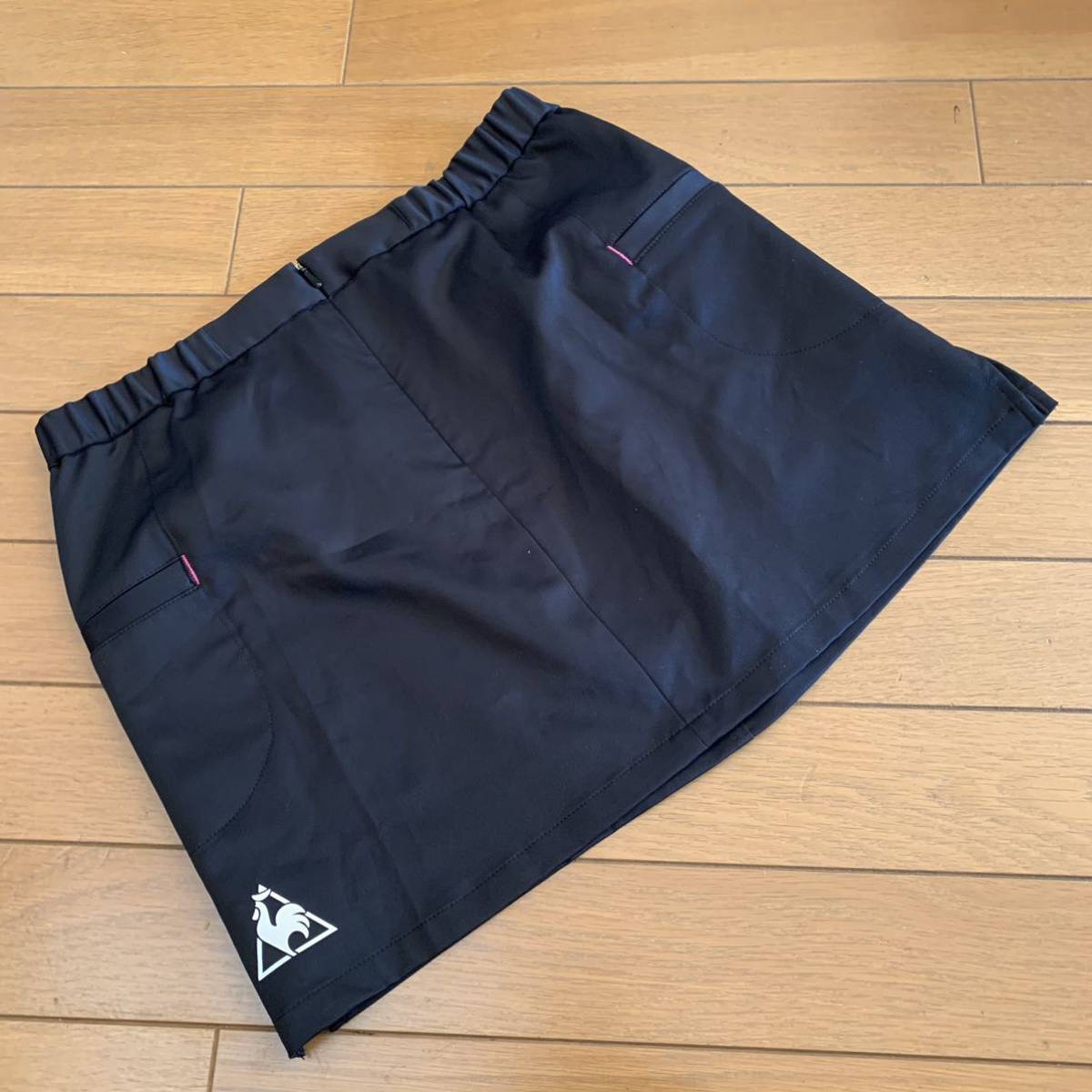 ■美品■le coq sportif 　ルコックスポルティフ QC49514CP スカート ブラック　L ロードバイク　アクセサリー　自転車 W00354_画像4