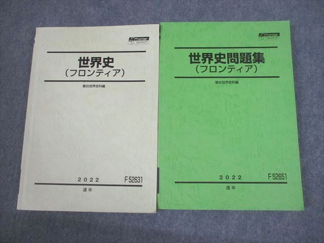 VS12-078 駿台 世界史/問題集(フロンティア) テキスト 2022 通年 計2冊 33M0D_画像1