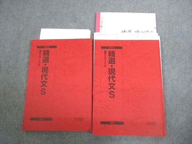 VT10-109 駿台 精選・現代文S テキスト通年セット 2018 計2冊 小池翔一/稲垣伸二 22S0D_画像1