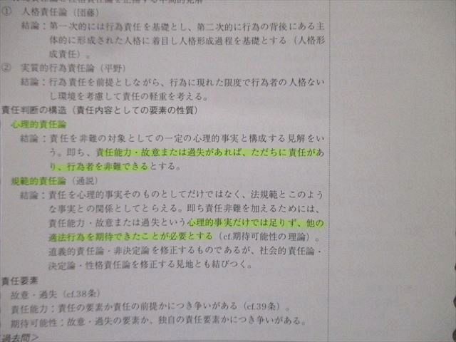 VT01-021 伊藤塾 司法書士 新・択一マスター 情報シート 刑法 第1/2分冊 計2冊 30S4B_画像4