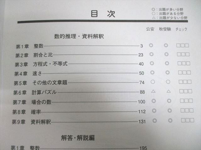 VV02-140 資格の大原 公務員講座 数的処理BI/BII/BIII テキスト/実戦問題集 2021年合格目標 状態良品 計6冊 75R4C_画像2