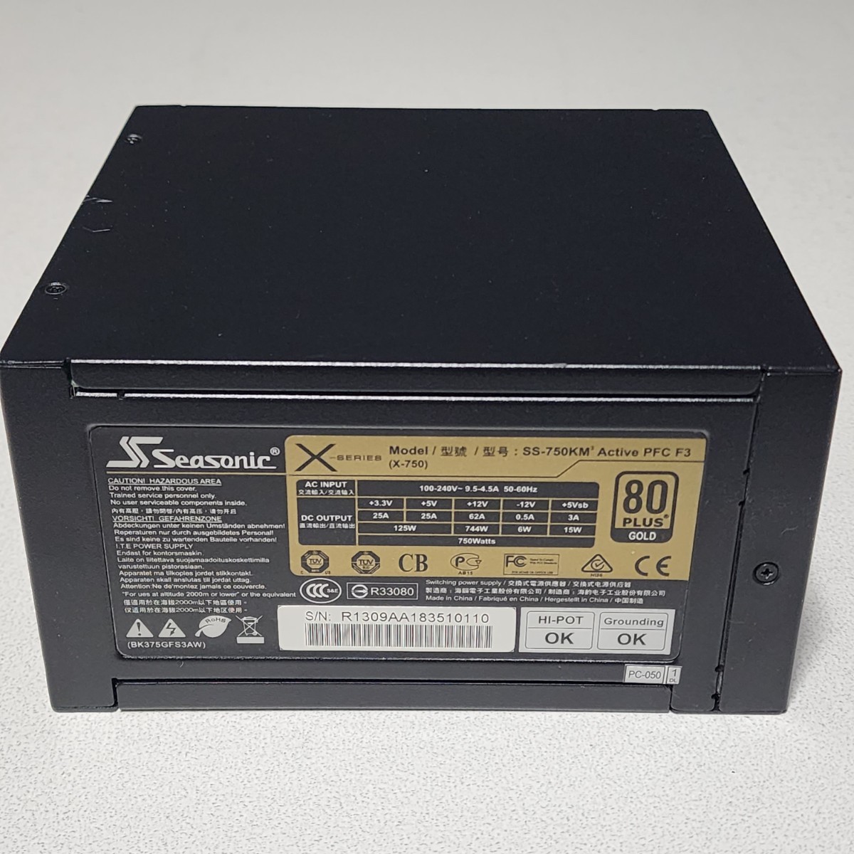 Seasonic X-SERIES SS-750KM3 750W 80PLUS GOLD認証 ATX電源 Seasonic X-SERIES SS-750KM3 750W 80PLUS GOLD認証 ATX電源