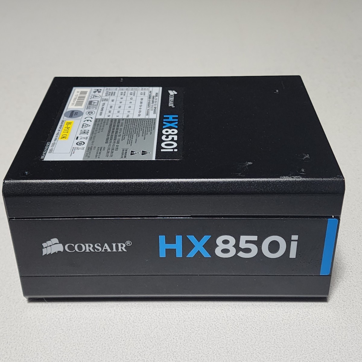 CORSAIR HX850i(RPS0003) 850W 80PLUS PLATINUM認証 ATX電源ユニット フルプラグイン スリーブケーブル付属 動作確認済み PCパーツ (2)_画像1