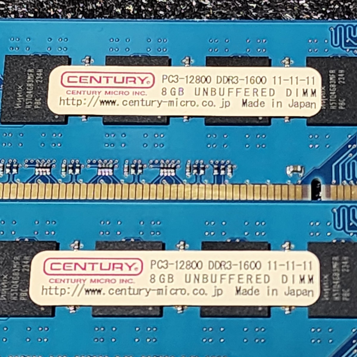 CENTURY MICRO DDR3-1600MHz 32GB (8GB×4枚キット) 動作確認済み デスクトップ用 PCメモリ _画像3