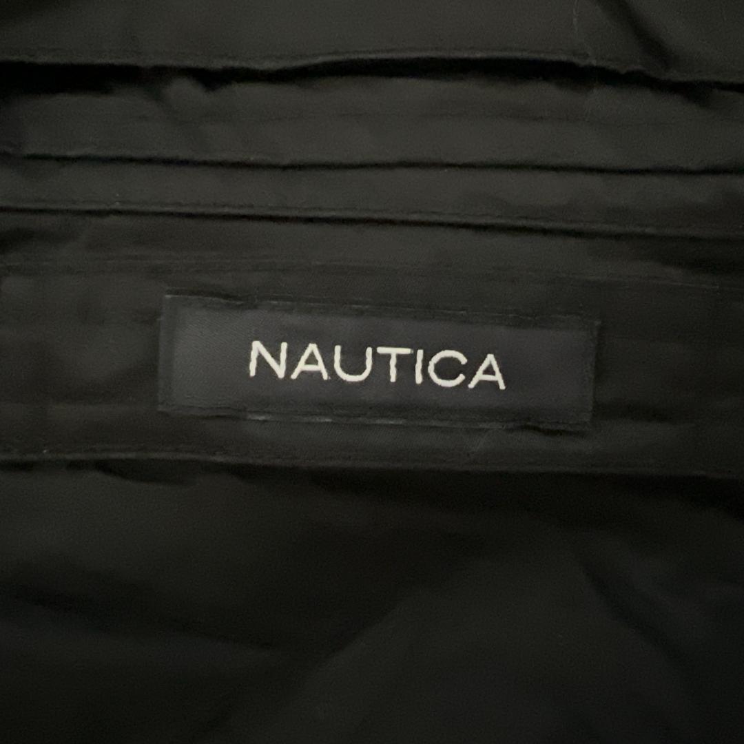 NAUTICA ナイロンジャケット フルジップ 裏フリース ロゴタグ i12 XXL相当_画像3