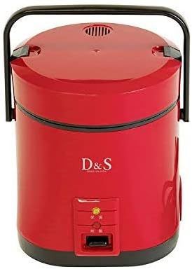 【未使用品】D&S ディーアンドエス ミニライスクッカー DS.7697 レッド 炊飯 0.5～1.5合炊き しゃもじ付 オリジナルレシピ付_画像1