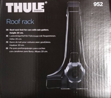 THULE スーリー ベースキャリア TH952 レインガーターフットセット 20cm TH952_画像1