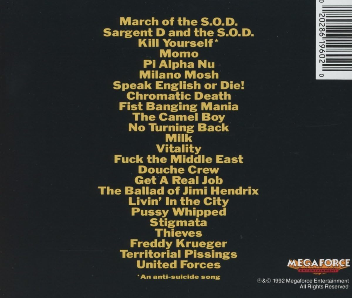 S.O.D. (Stormtroopers Of Death) - Live At Budokan 再発CD_画像2