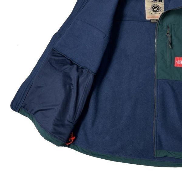 1円～!売切!【正規新品】THE NORTH FACE × ONLINE CERAMICS 1995 POLARTEC DENALI FLEECE フリース US 入手困難 コラボ(L)紺 181024-143_画像8