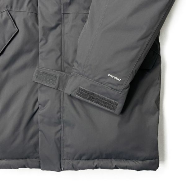 1円～!売切!【正規新品】THE NORTH FACE BEDFORD DOWN PARKA ダウンジャケット ベッドフォード US限定 ロゴ刺繍 撥水(L)グレー 190122-200_画像5