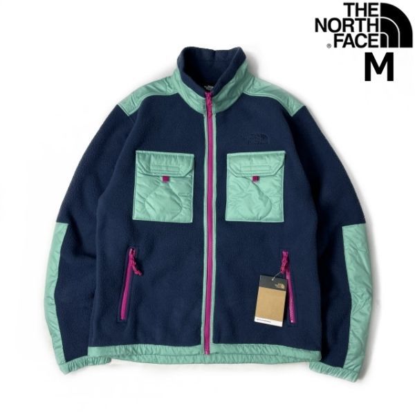 1円～!売切!【正規新品】THE NORTH FACE◆ROYAL ARCH FULL-ZIP JACKET フリース ボア キルティング US限定 肉厚 防寒(M)緑 紺 181024-85_画像2