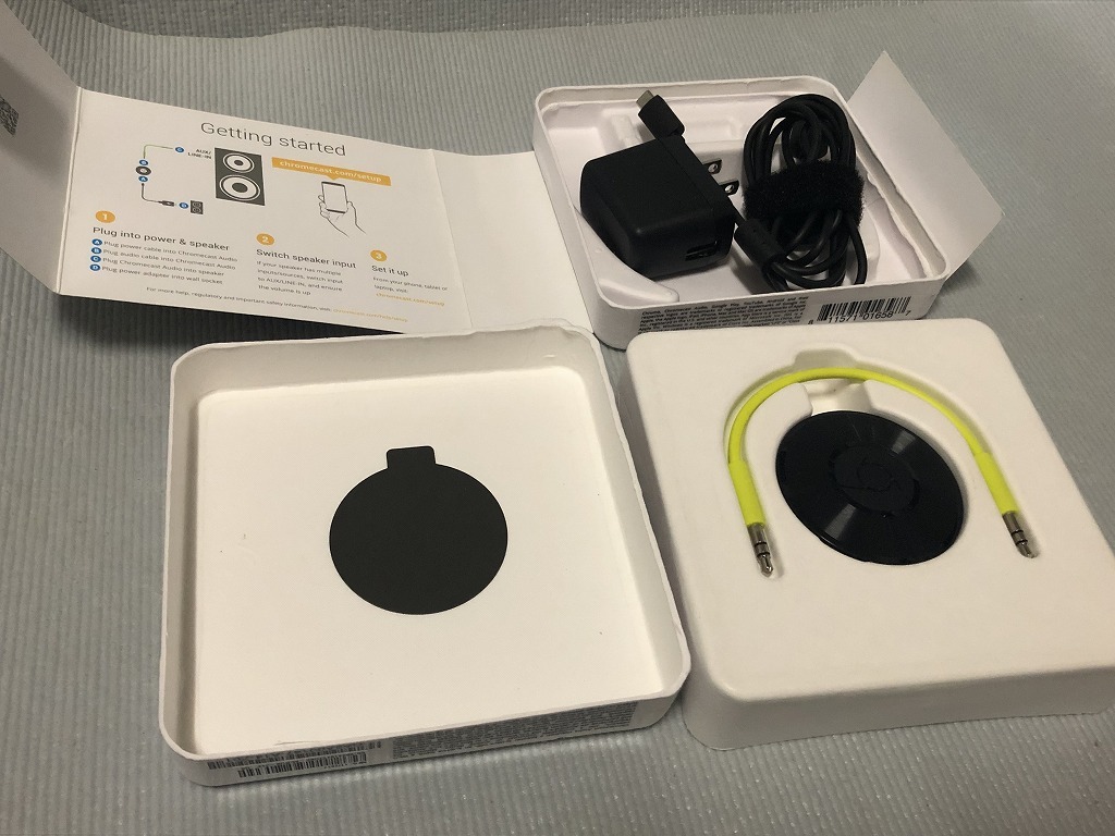 クロームキャスト オーディオ Google　Chromecast audio chrome cast audio Model RUX-J42_画像2