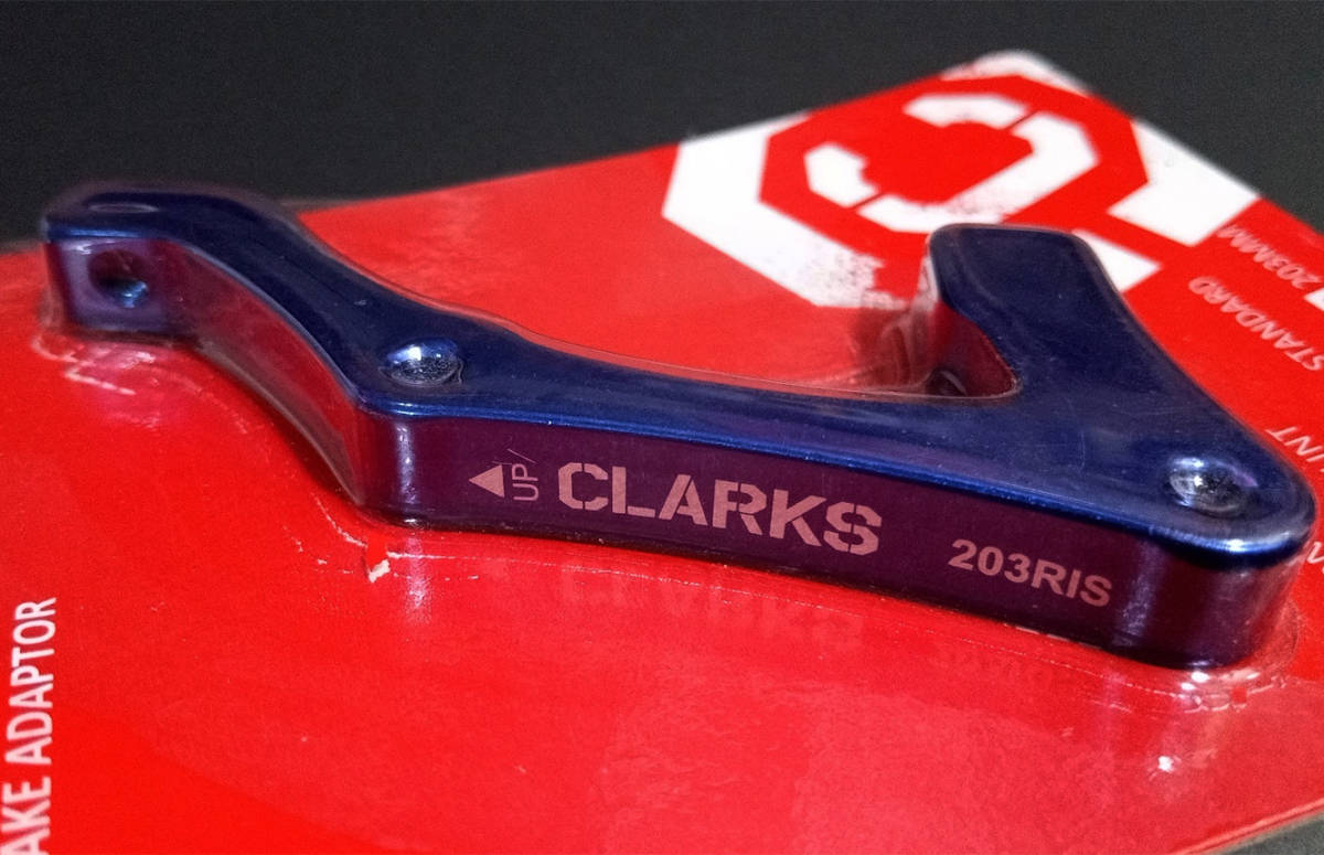 CLARKS DISC BRAKE ADAPTER クラークス ディスク ブレーキ アダプター/リア IS 203mm カラー/ブルーの画像2