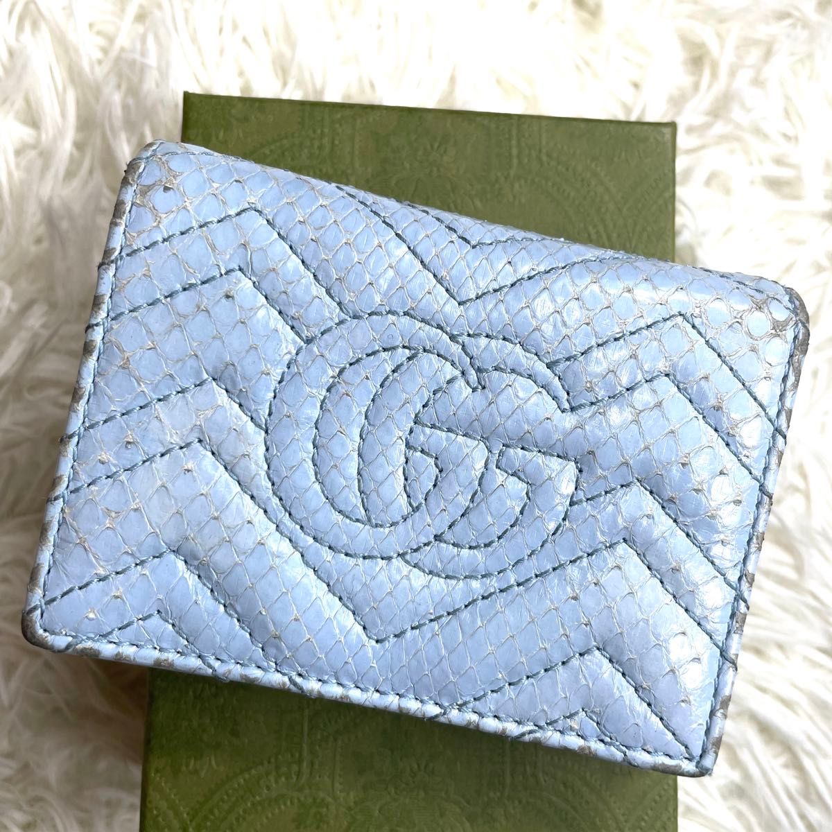 希少品 / GUCCI グッチ パイソンGGマーモントコンパクト 希少品 / GUCCI グッチ パイソンGGマーモントコンパクト