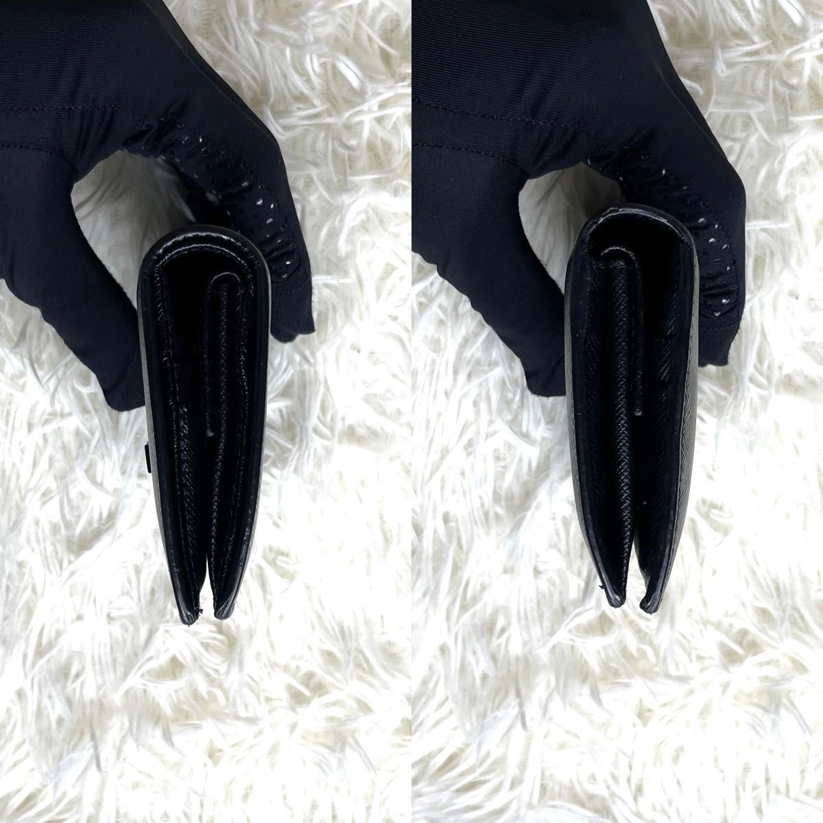 美品 入手困難 / PRADA プラダ シャインオールブラック 美品 入手困難 / PRADA プラダ シャインオールブラック