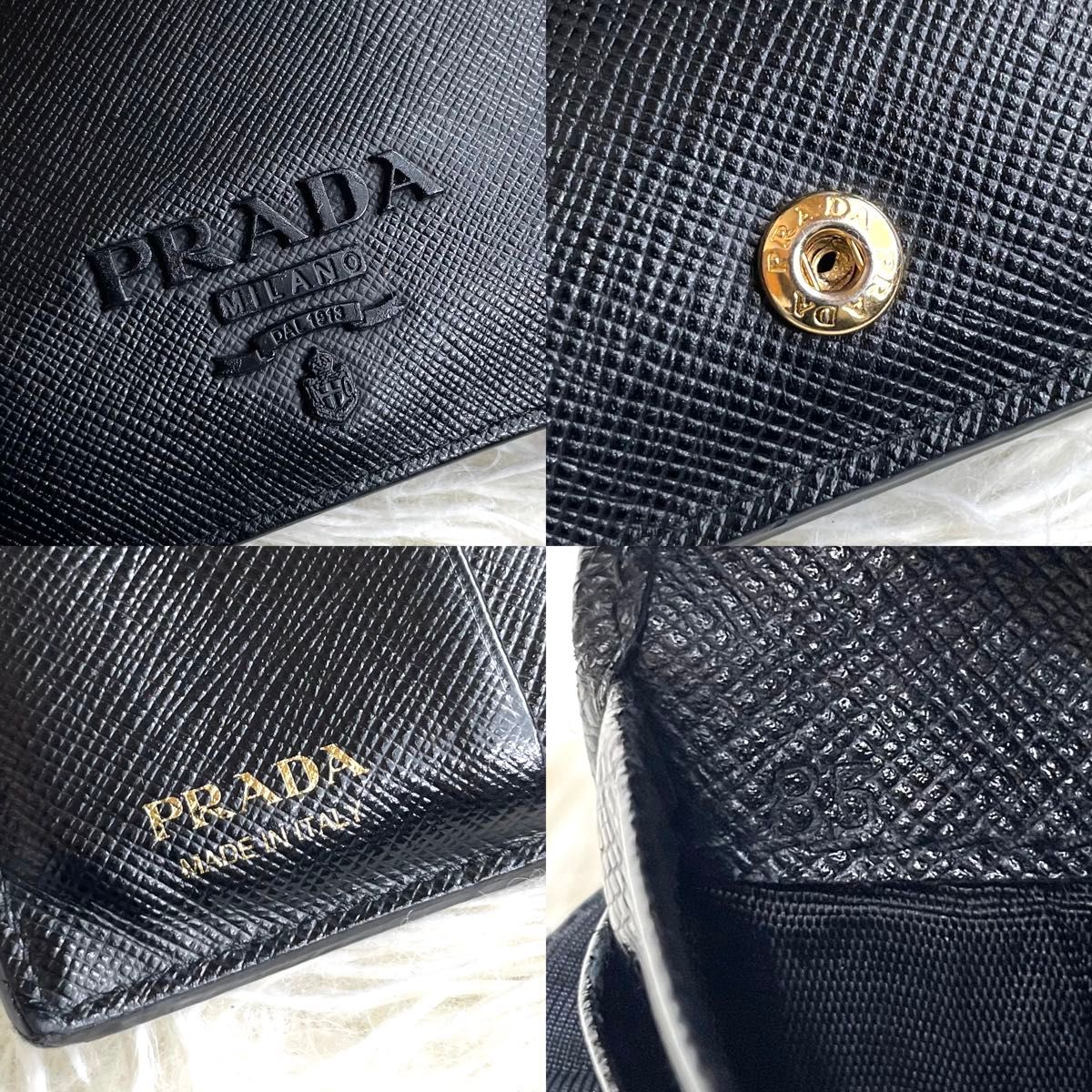 美品 入手困難 / PRADA プラダ シャインオールブラック 美品 入手困難 / PRADA プラダ シャインオールブラック