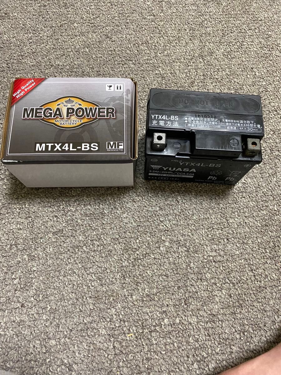 （MEGA POWER）MTX4L-BSバイクバッテリー