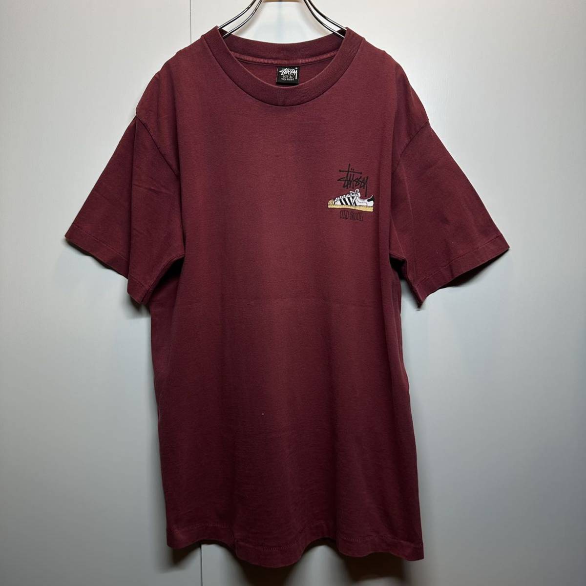 【L】 80's OLD SKOOL STUSSY Tee 80年代 オールド スクール ステューシー Tシャツ 両面プリント USA製 G2375_画像2