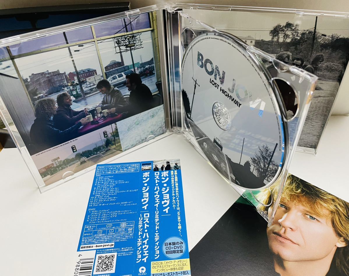 【日本盤CD+DVD初回限定盤】ボン・ジョヴィ/ロスト・ハイウェイ リミテッド盤 帯付◆Bon Jovi/Lost Highway/ボックス仕様/UICL9041/歌詞_画像3