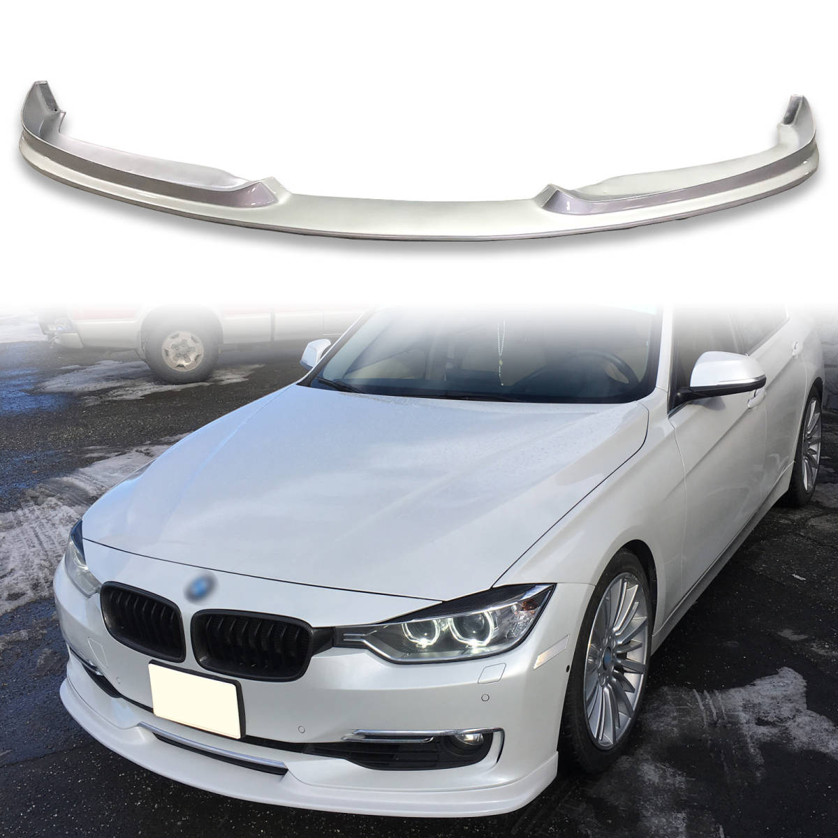  original color painting BMW for 3 series 6 generation previous term F30 F31 modern sport luxury front lip spoiler PU material OW FL-50645