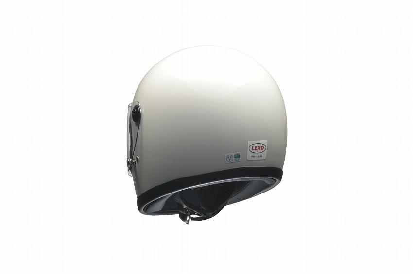 【在庫あり】【送料無料★沖縄＆離島は除く】ビンテージヘルメット 復刻版モデル リード工業 LEAD RX-100R ホワイト フリーサイズの画像3