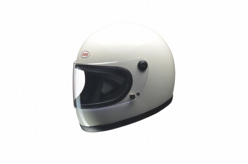 【在庫あり】【送料無料★沖縄＆離島は除く】ビンテージヘルメット 復刻版モデル リード工業 LEAD RX-100R ホワイト フリーサイズの画像1