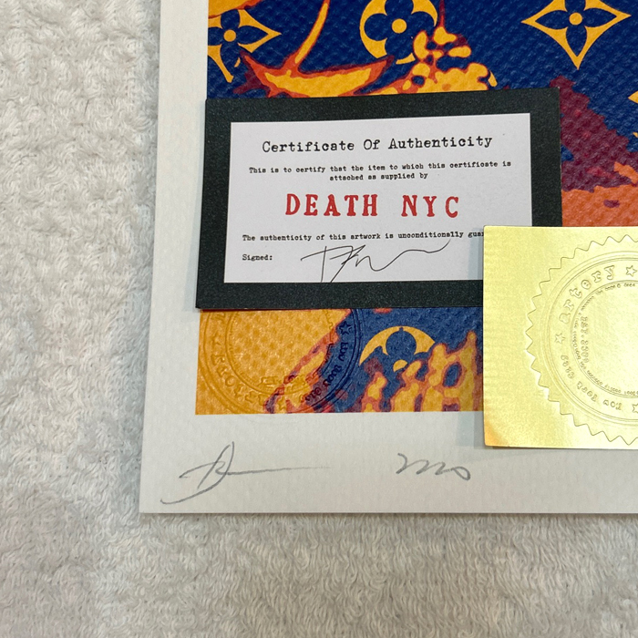 DEATH NYC マリリン・モンロー ヴィトン LOUISVUITTON ウォーホル ポップアート 世界限定100枚 アートポスター 現代アート KAWS Banksy_画像2