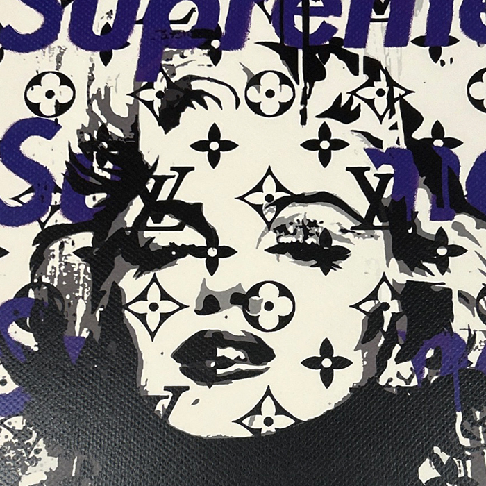 世界限定100枚 DEATH NYC マリリン・モンロー SUPREME ルイヴィトン LOUISVUITTON ポップアート アートポスター 現代アート KAWS Banksy_画像4