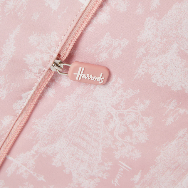 [ anonymity free shipping ] Harrods Harrods towaru pink Toile eko-bag pocket shopa- folding bag shoulder bag 