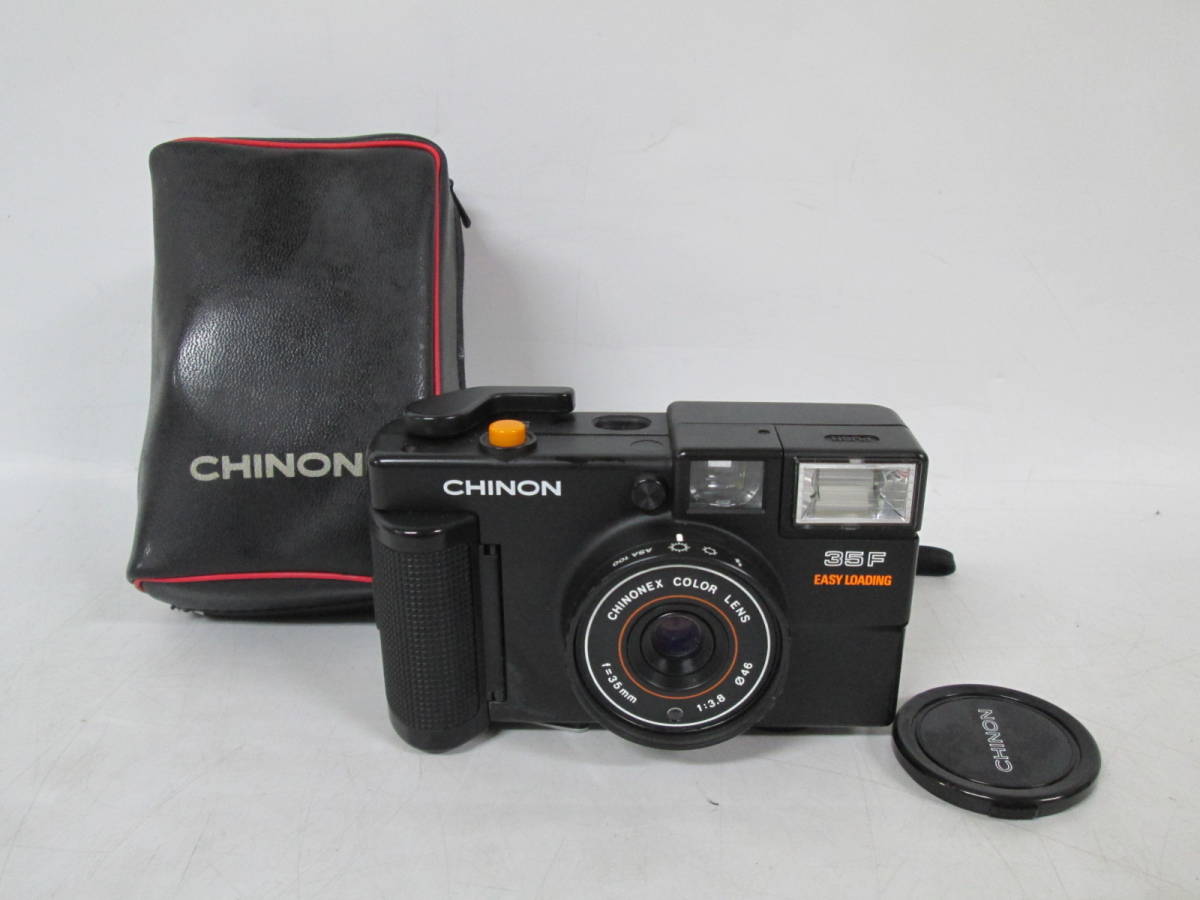 【0122i U8643】 CHINON 35F EASY LOADING f=35mm 1:3.8 チノン イージーローディング コンパクト フィルムカメラ_画像1