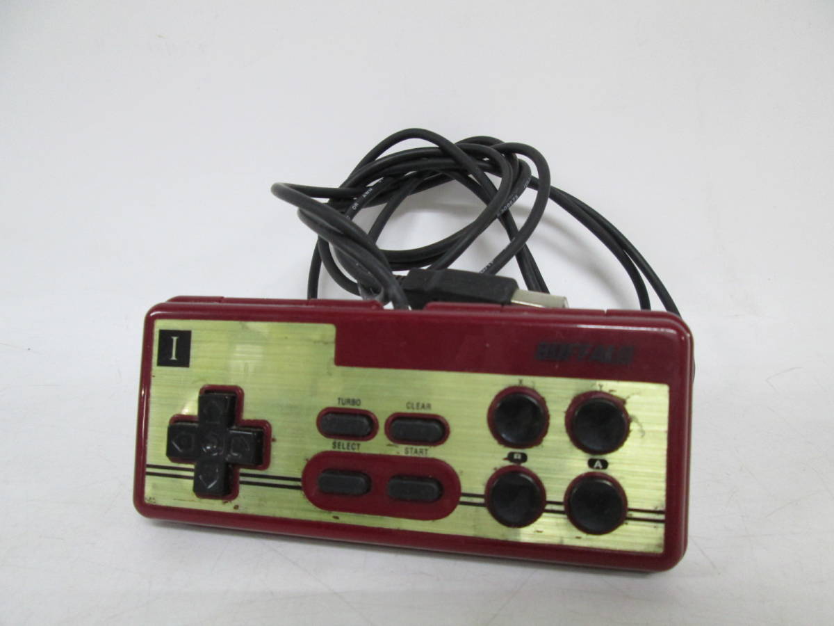 [0122i U8675] BUFFALO USB контроллер Famicom retro style BGC-FC801/RD 1 темно синий модель 