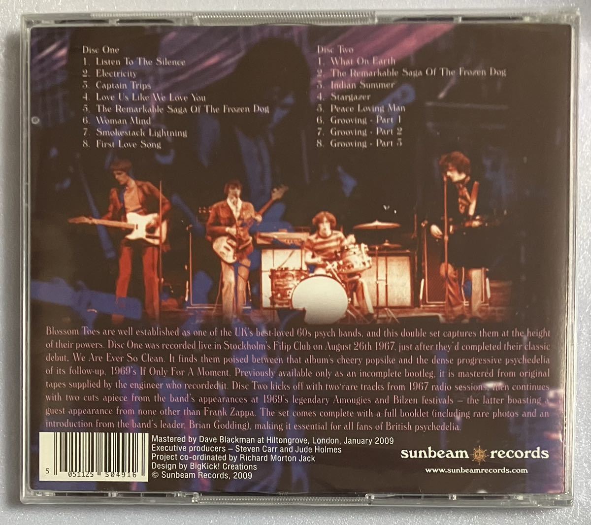 Blossom Toes「Love Bomb - Live 1967-69」輸入ＣＤ Sunbeam Records SBR2CD5049,ブロッサム・トゥズ,英国ロック, サイケデリック・ロック_画像2