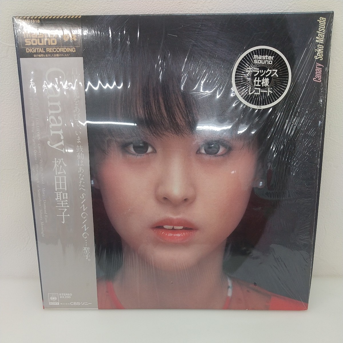 821 中古 LPレコード 松田聖子 Canary 100円スタート 帯付き デラックス仕様レコード_画像1