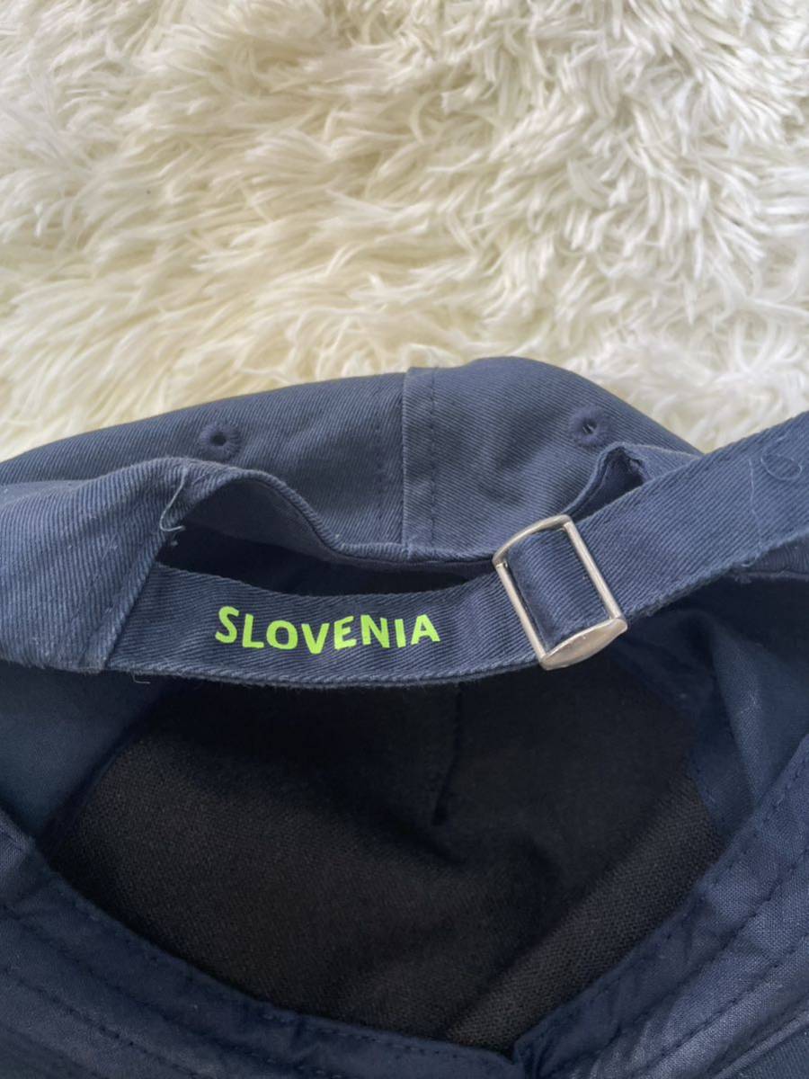 希少　レア　SLOVENIA　スロベニア　オリンピック代表　五輪　選手団　キャップ　帽子　ネイビー　PEAK　ピーク　56-58cm_画像6